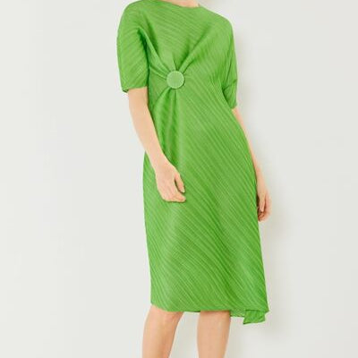 Marina West Swim Pleated Dolman Sleeve Dress - Stormyjay