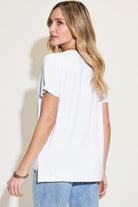 π Elevate your casual wardrobe with our Basic Bae V-Neck T-Shirt! π