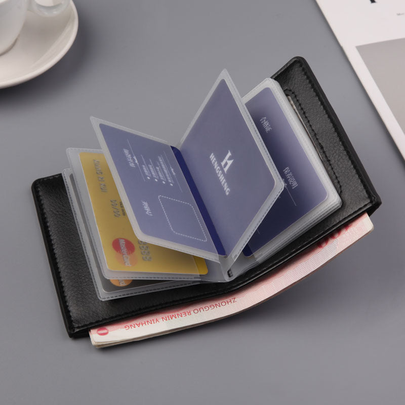 Men's Wallet Thin Wallet Men Multi-card Loose-leaf Card Bag Short Fashion Wallet - Stormyjay