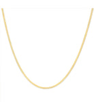 Unisex Solid 14K Gold 2.8mm Imperial Herringbone Chain Necklace - Stormyjay