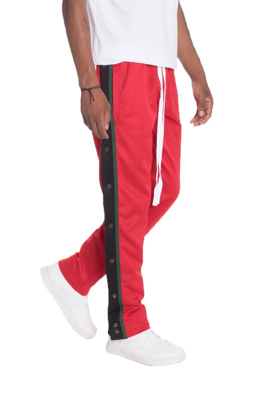 Snap Button Track Pants - Stormyjay