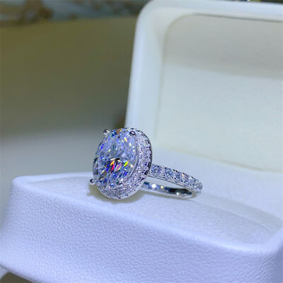 5 Carat Moissanite 925 Sterling Silver Ring - Stormyjay