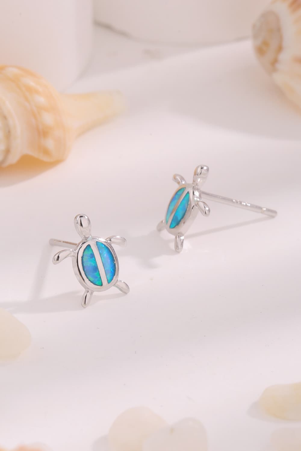 Opal Turtle 925 Sterling Silver Stud Earrings - Stormyjay