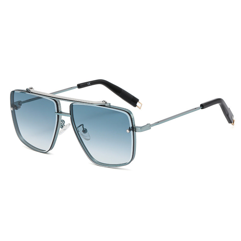 Twin-beam Metal Sunglasses For Men - Stormyjay