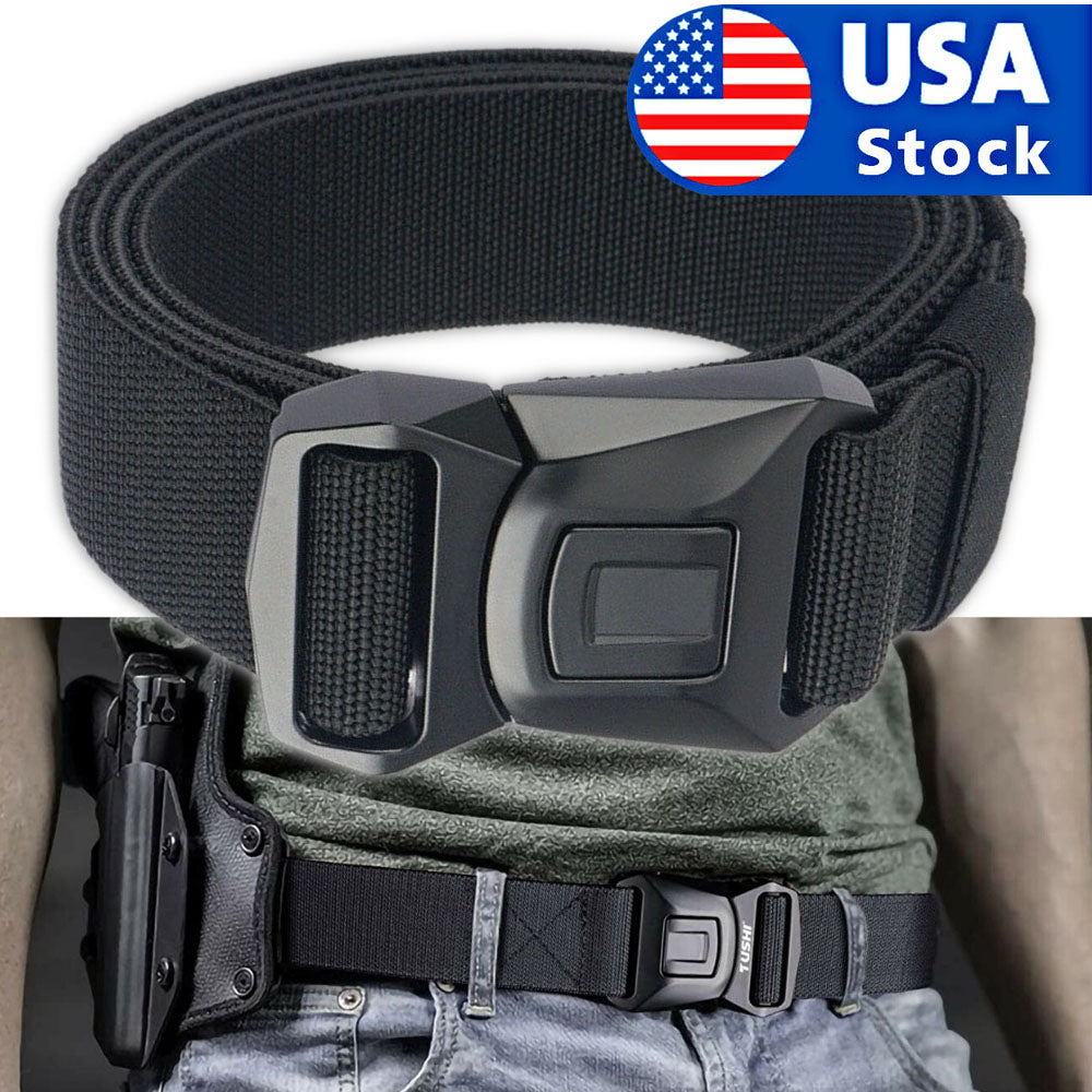 Quick Button Release Buckle Military Belt Strap Tactical Waistband Belts For MEN - Stormyjay