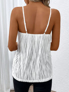 Textured V-Neck Cami - Stormyjay