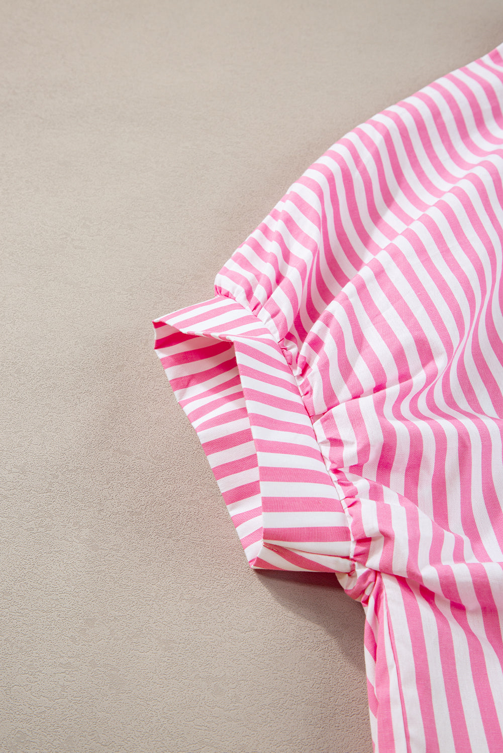 Pink Stripe Button Up Dolman Shirt - Stormyjay