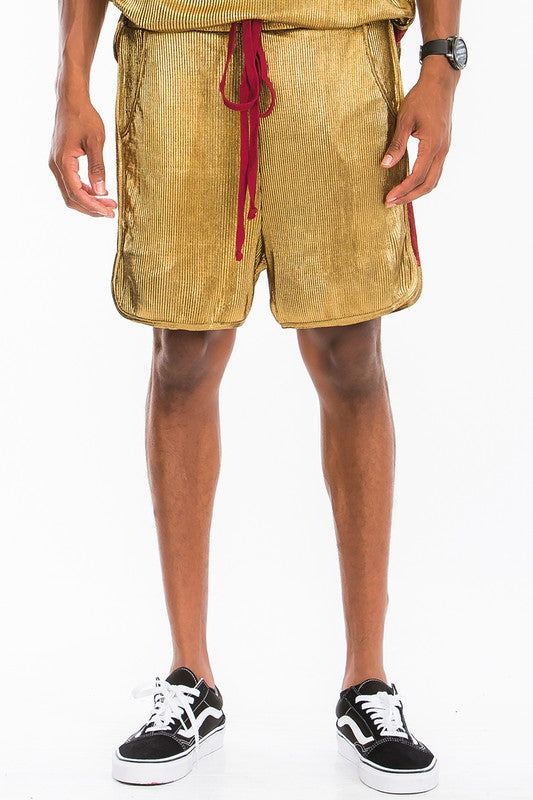 METALLIC FLICK SHORTS - Stormyjay