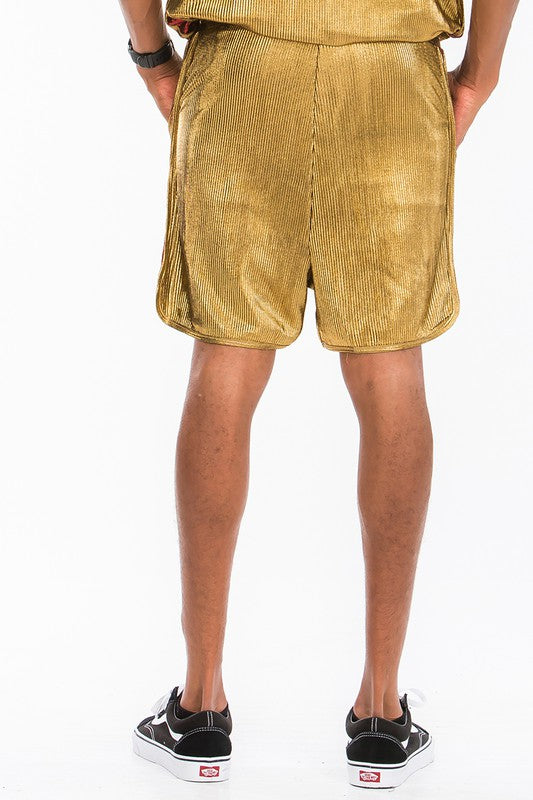 METALLIC FLICK SHORTS - Stormyjay