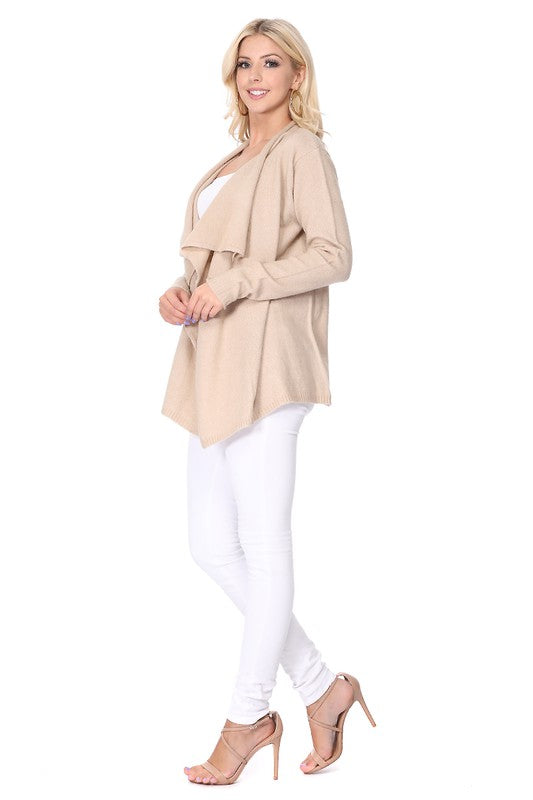 Draped Stylish Cape Sweater Cardigan - Stormyjay