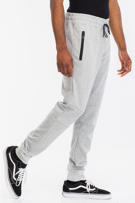 Weiv Mens Solid Heathered Jogger - Stormyjay