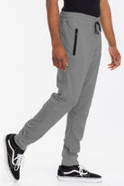 Weiv Mens Solid Heathered Jogger - Stormyjay