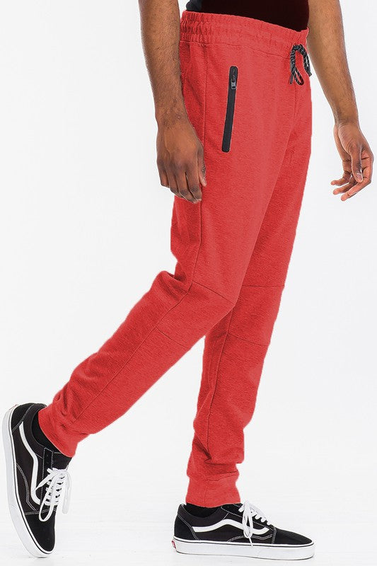 Weiv Mens Solid Heathered Jogger - Stormyjay