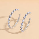 Artificial Turquoise C-Hoop Earrings - Stormyjay