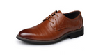 Large-size men's leather dress shoes, blending business sophistication with casual style. - Stormyjay