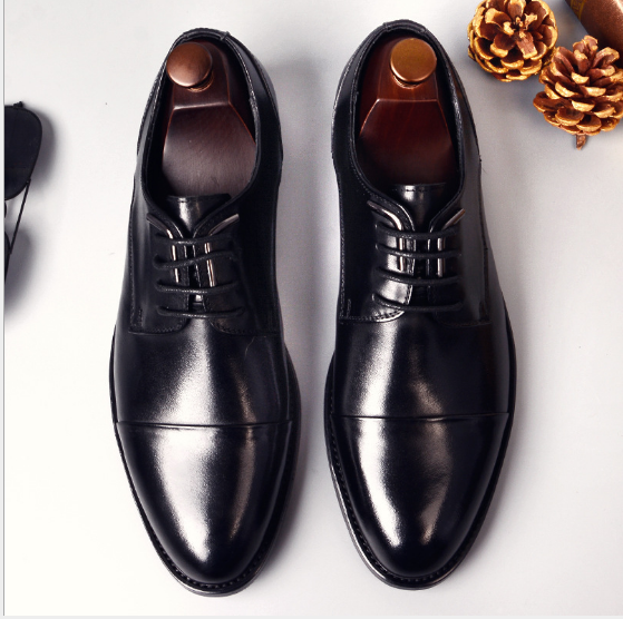 Youthful men's business leather dress shoes for a polished look. - Stormyjay