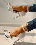 Super high heel plus size women high heel sandals - Stormyjay