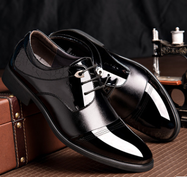 Spring's new men's business dress shoes feature stylish lace details. - Stormyjay