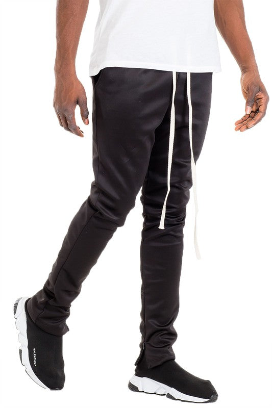 SOLID COLOR PLAIN BASIC TRACK PANTS - Stormyjay