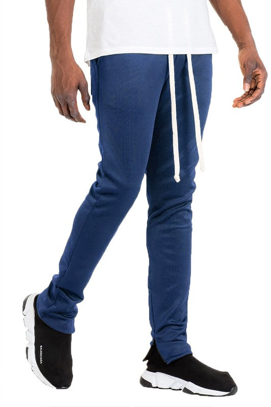 SOLID COLOR PLAIN BASIC TRACK PANTS - Stormyjay