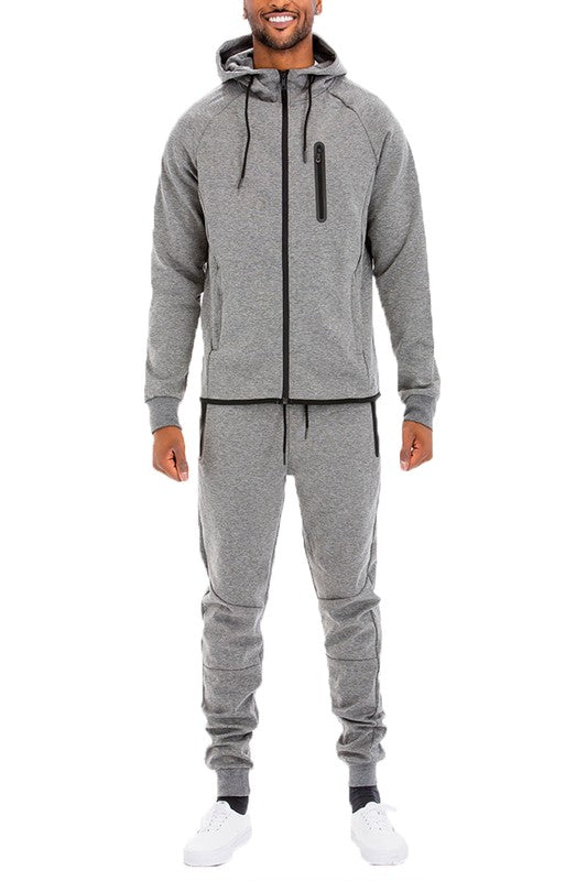 Mens Full Zip Sweat Pant Sweat Set - Stormyjay