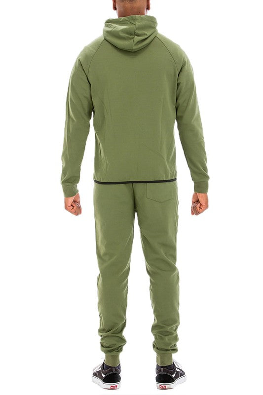 Mens Full Zip Sweat Pant Sweat Set - Stormyjay