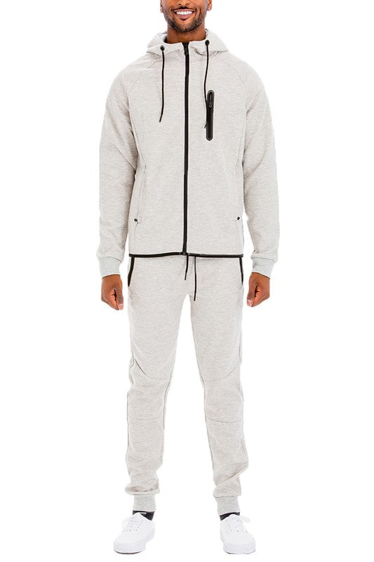 Mens Full Zip Sweat Pant Sweat Set - Stormyjay