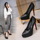 High heels stiletto single shoes women - Stormyjay