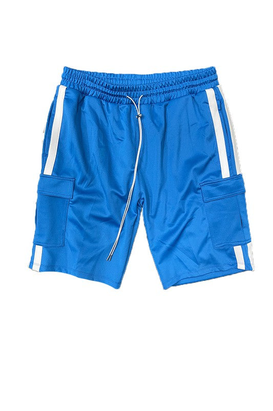 Two Stripe Cargo Pouch Shorts - Stormyjay