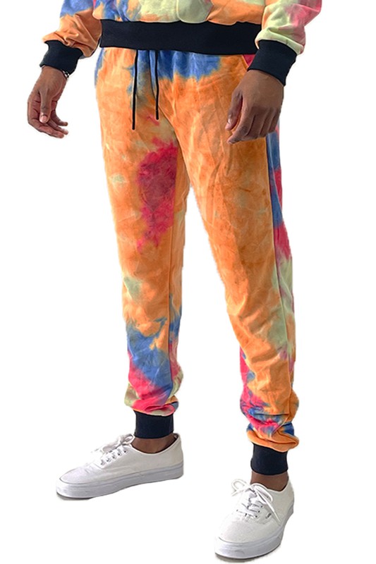 COTTON TYE DYE SWEAT PANTS - Stormyjay