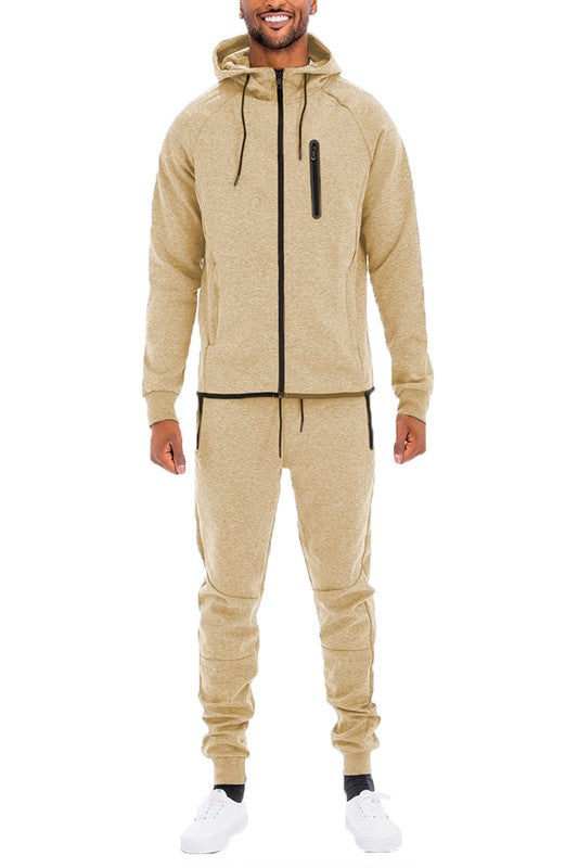 Mens Full Zip Sweat Pant Sweat Set - Stormyjay