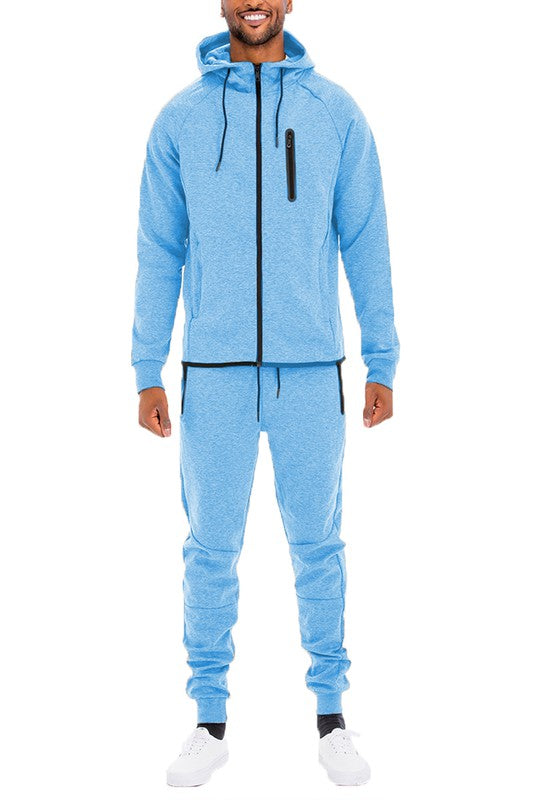 Mens Full Zip Sweat Pant Sweat Set - Stormyjay