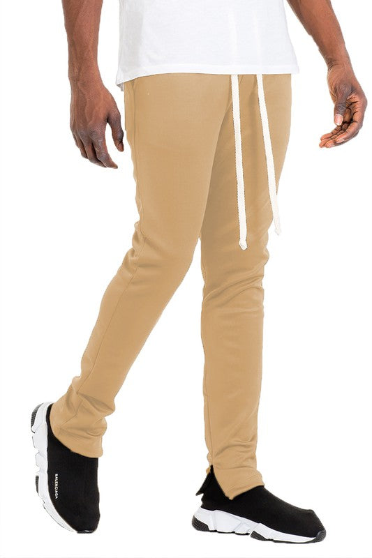 SOLID COLOR PLAIN BASIC TRACK PANTS - Stormyjay