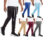 SOLID COLOR PLAIN BASIC TRACK PANTS - Stormyjay