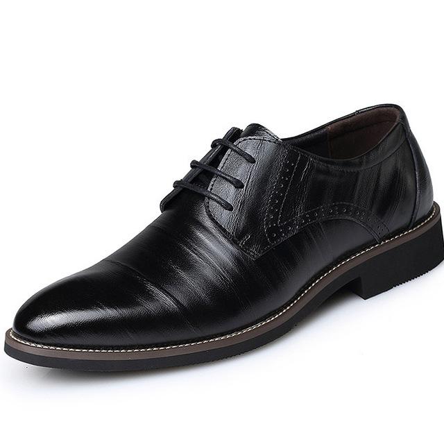 Men's Leather Dress Shoes - Stormyjay