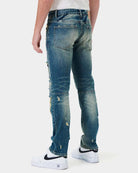 Boro Repair Straight Denim - Stormyjay