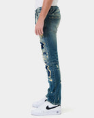 Boro Repair Straight Denim - Stormyjay