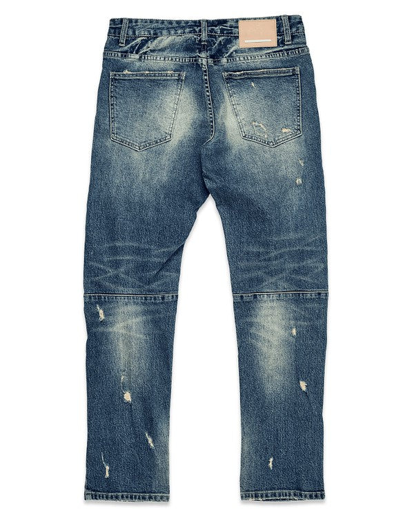 Boro Repair Straight Denim - Stormyjay