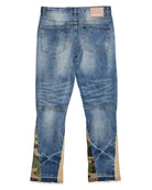 Heavy Rip & Repair Slim Straight Denim - Stormyjay