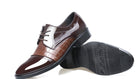 Step into fall fashion with pointed leather business dress shoes for men. - Stormyjay