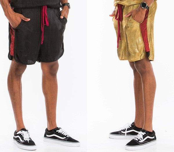 METALLIC FLICK SHORTS - Stormyjay