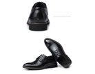 Large-size men's leather dress shoes, blending business sophistication with casual style. - Stormyjay