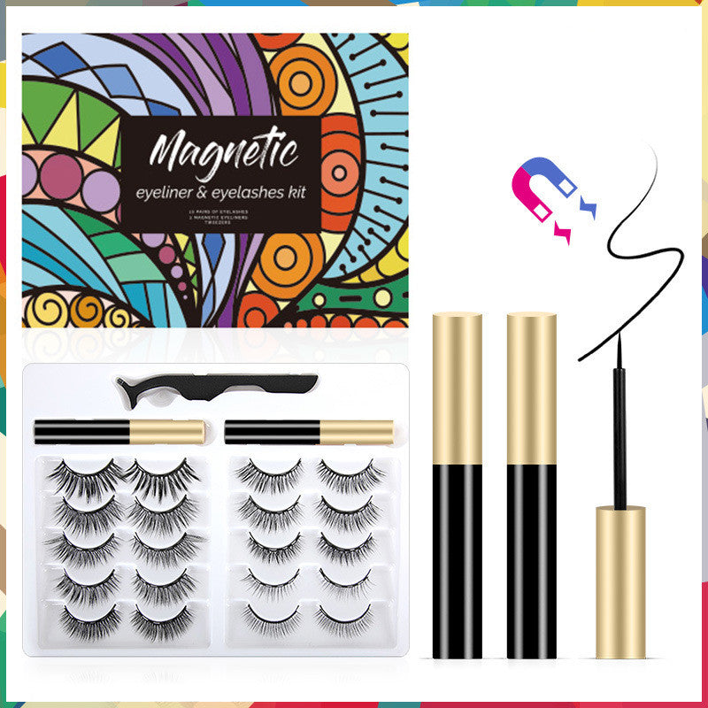 3d Magnet Eyelashes Thick Natural Eyelashes - Stormyjay