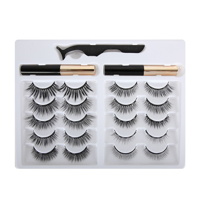 3d Magnet Eyelashes Thick Natural Eyelashes - Stormyjay