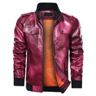 Men s Autumn And Winter Leather Jacket Motorcycle Jacket - Stormyjay