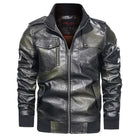 Men s Autumn And Winter Leather Jacket Motorcycle Jacket - Stormyjay