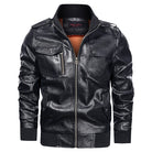 Men s Autumn And Winter Leather Jacket Motorcycle Jacket - Stormyjay