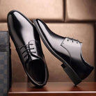 Mazefeng offers top-quality leather shoes that seamlessly blend casual comfort with formal style for business or weddings, available in plus sizes up to 44. - Stormyjay