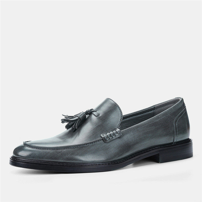 Explore men's leather loafers for a versatile blend of casual and formal business dress. - Stormyjay