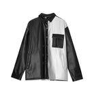 Retro Hit Color Leather Jacket Men - Stormyjay